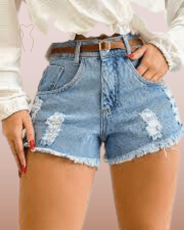 short jeans rasgado